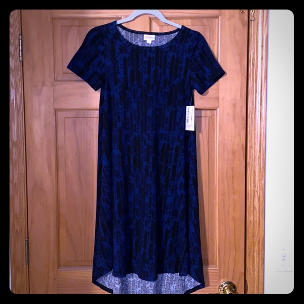 Lularoe Carly xxs blue NWT